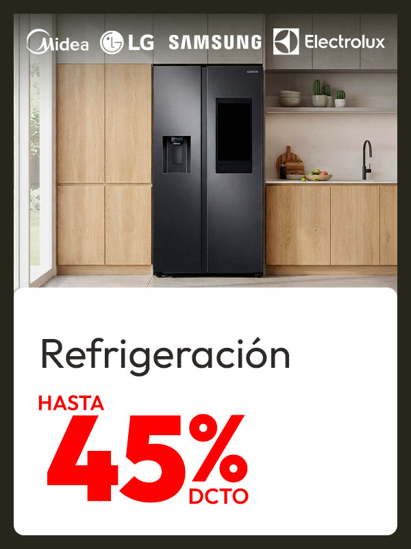 Refrigeración hasta 45% de dcto