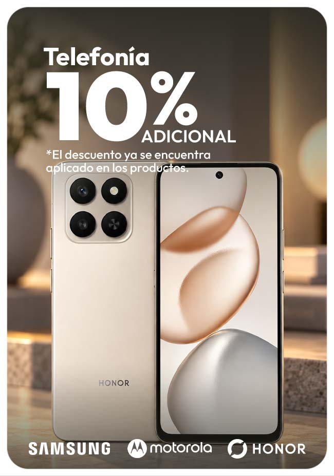 Telefonía 10% dcto adicional