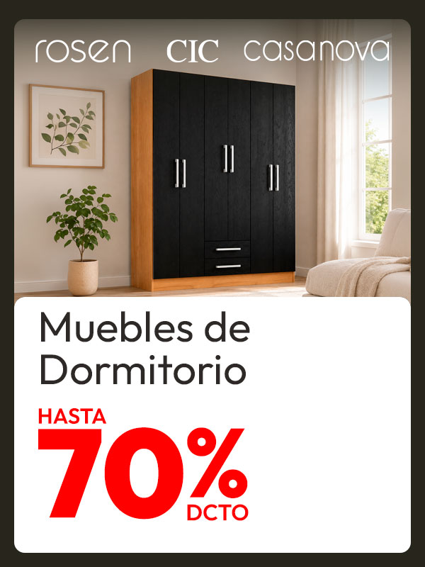 Muebles de Dormitorio hasta 70% de dcto