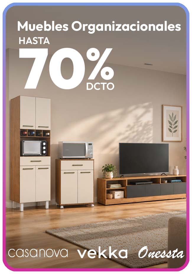Muebles Organizacionales hasta 70% dcto