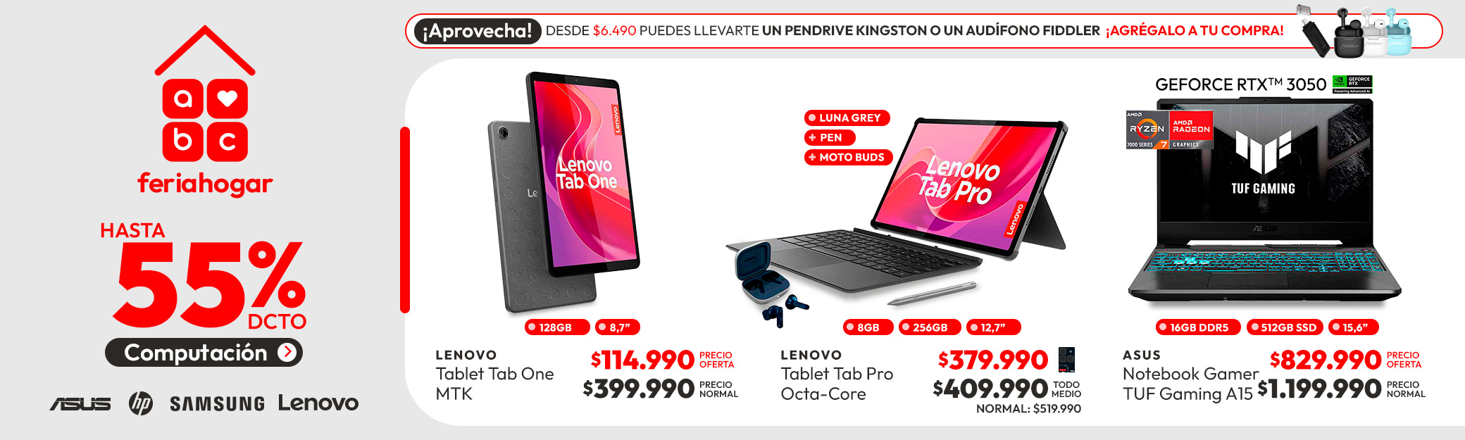Computación hasta 55% dcto