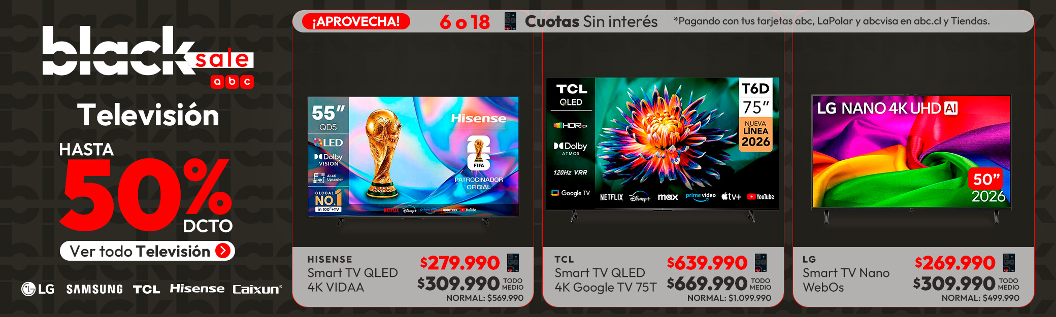 Televisores