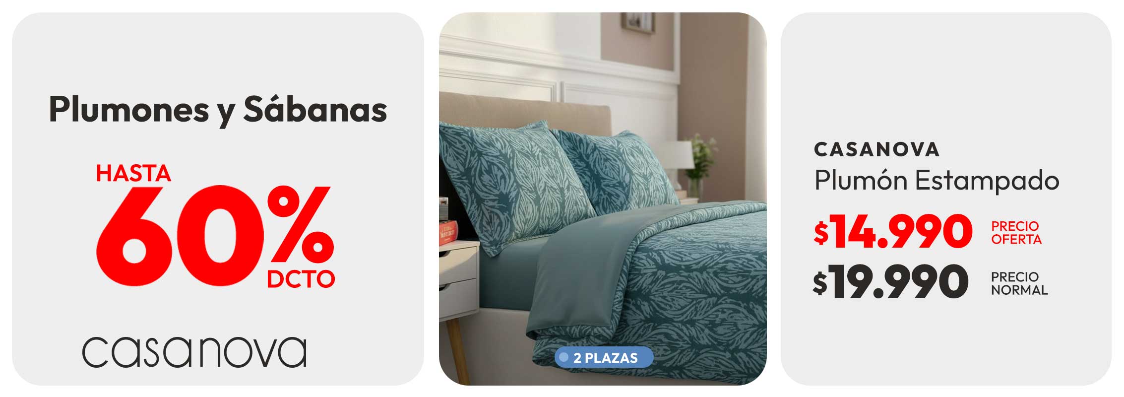Ropa de cama 50% dcto con despacho gratis