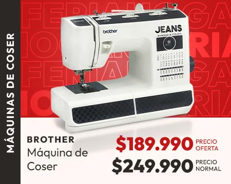 máquinas de coser hasta 30% dcto