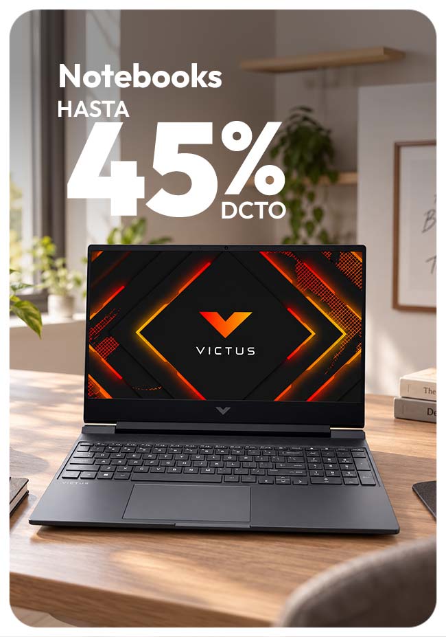 Notebooks hasta 45% dcto
