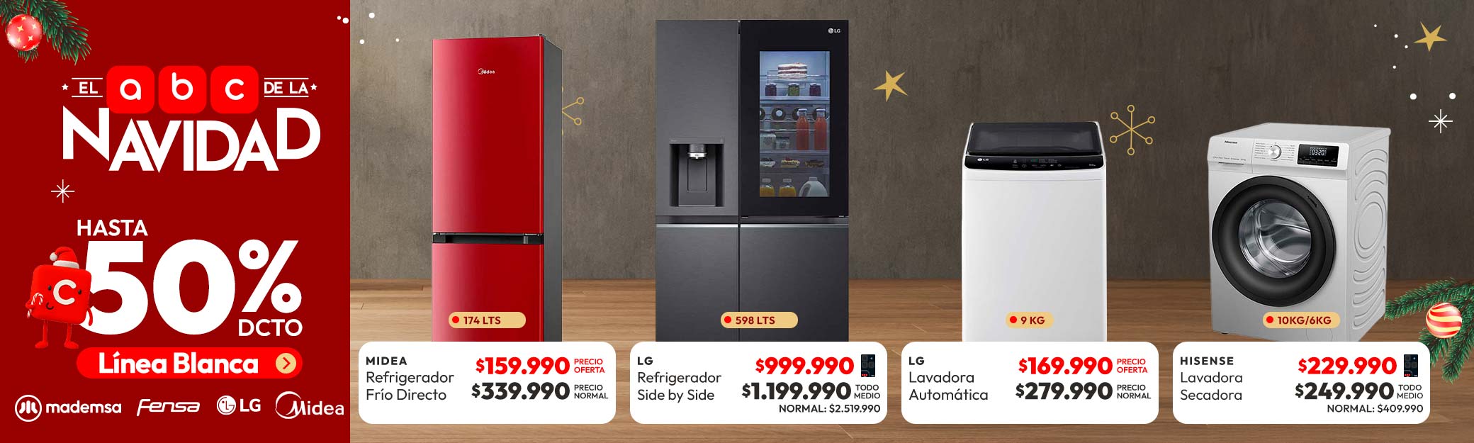 Línea Blanca hasta 50% descuento