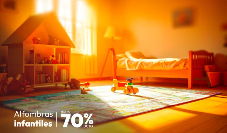 Alfombras infantiles hasta 70% dcto
