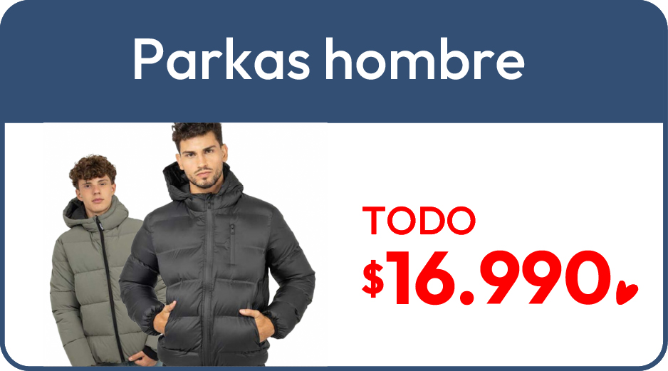 TODO PARKAS HOMBRE 16.990