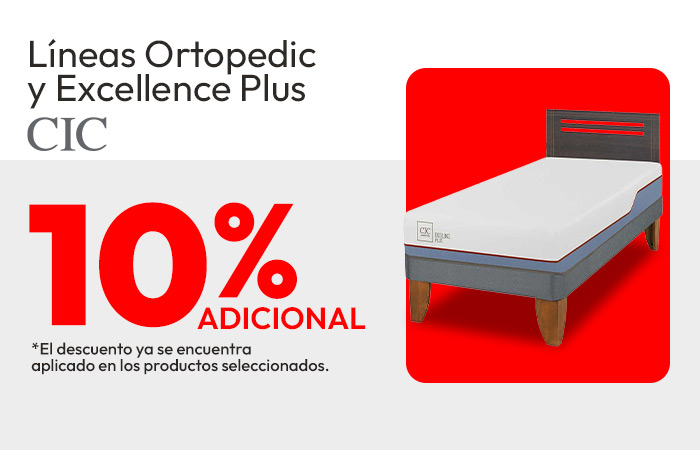 Líneas Ortopedic y Excellence Plus CIC 10% adicional