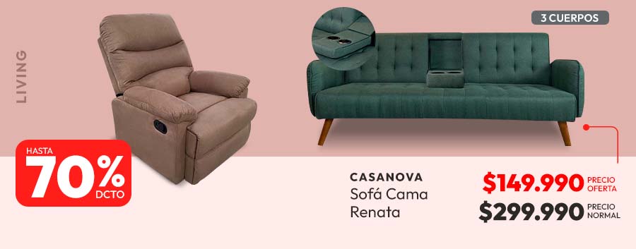 Living hasta 70% dcto