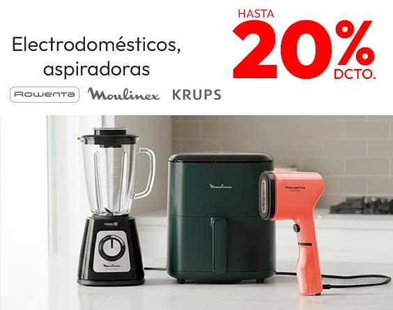Hasta 20% electrodomesticos, aspiradoras