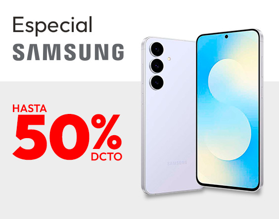 Especial Samsung 50% dcto