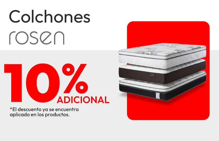 Colchones Rosen 10% adicional