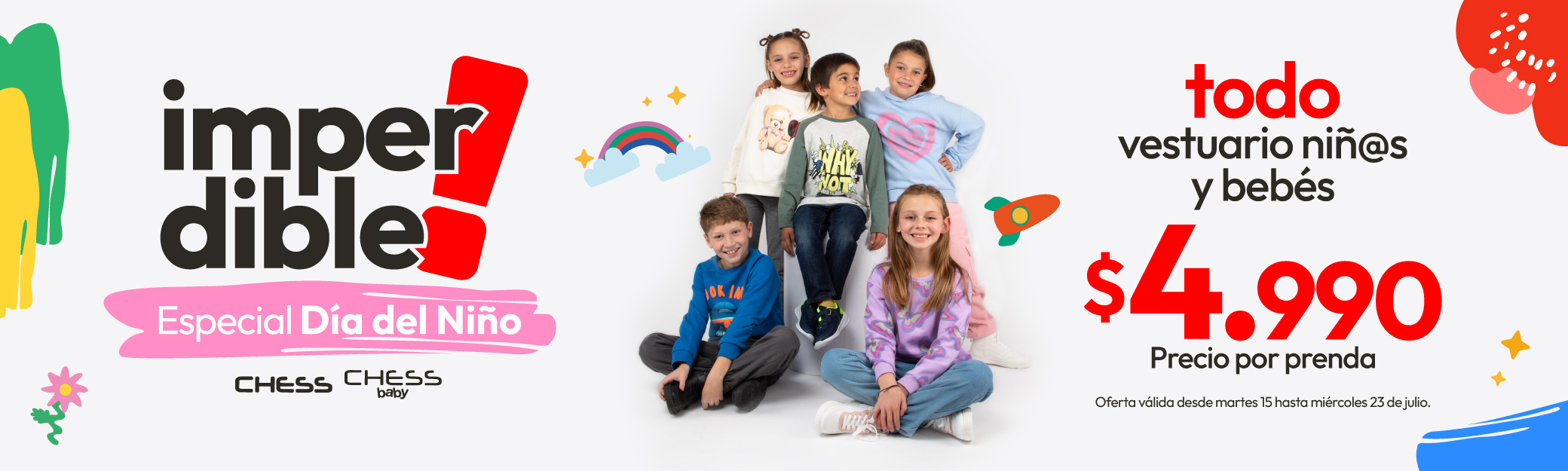 Imperdibles todo Chess, Mila y Cutback desde $4.990