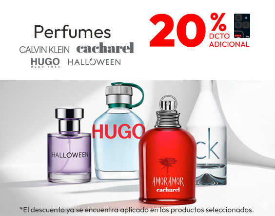 Perfumes 20% dcto adicional