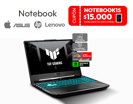 Cupón Notebook15 con TLP