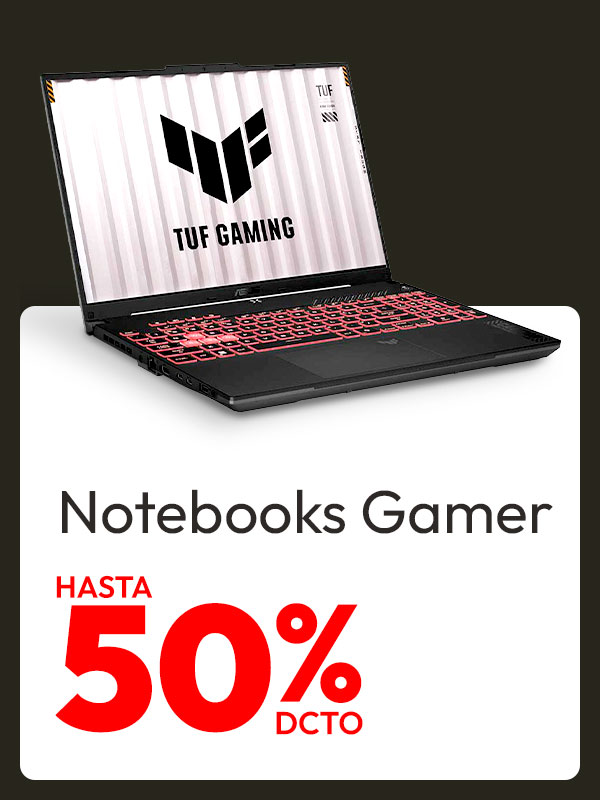 Notebooks Gamer Hasta 50% dcto