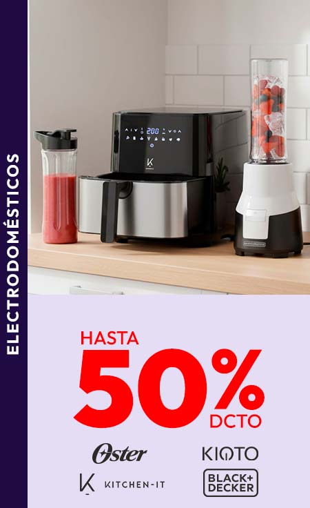 Electrodomésticos hasta 50% dcto.