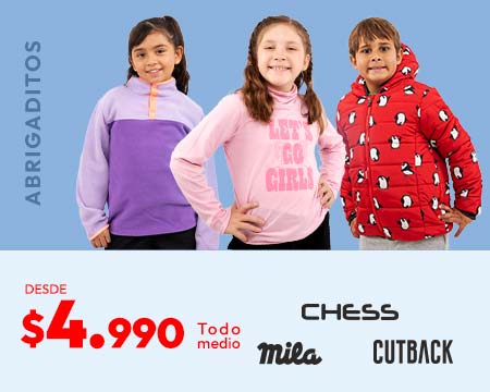 Abrigaditos desde $4.990