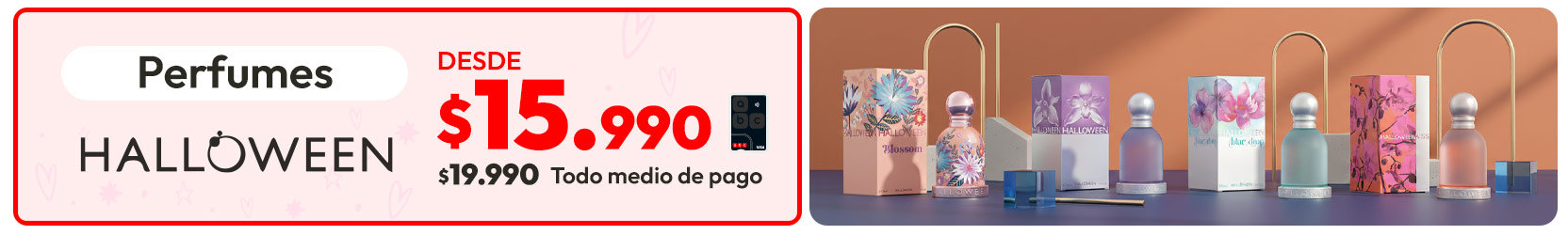 Perfumes Halloween desde $15.990 en abc