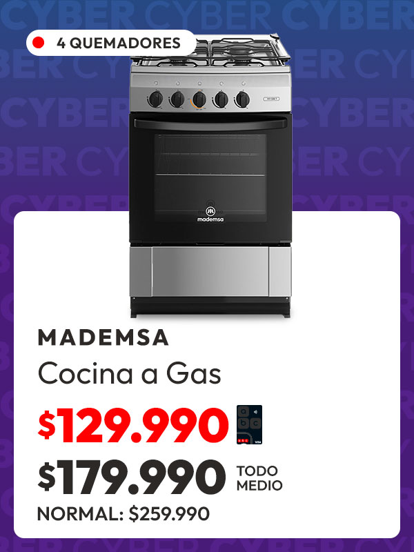 Cocina 4 quemadores