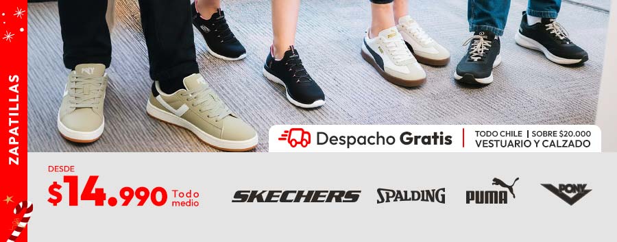 Zapatillas desde $14.990