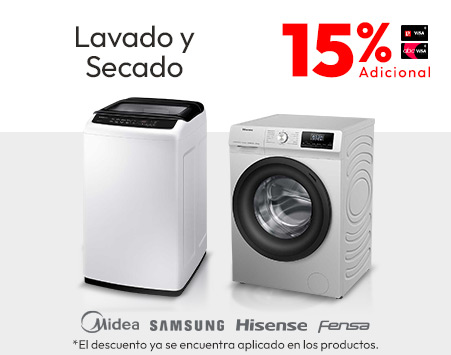 15% adicional con tlp lavado y secado