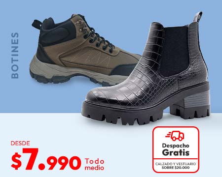 botines desde 7990  despacho gratis  calzado y vestuario sobre 20,000 todo chile