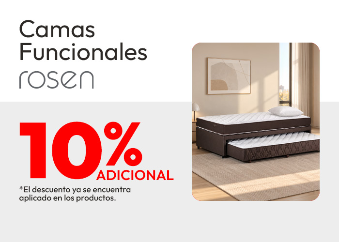 Camas Funcionales 10% adicional Rosen / prod seleccionados