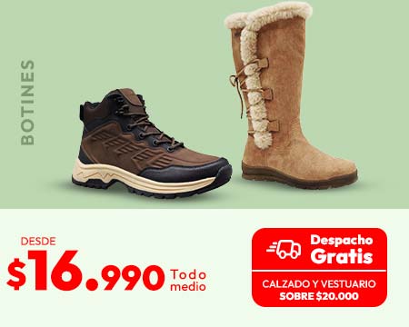 Botines desde $16.990