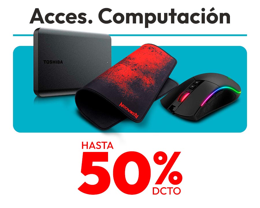 Accesorios computación hasta 50% dcto