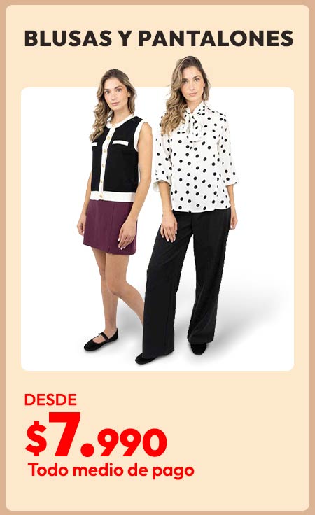 Blusas y pantalones