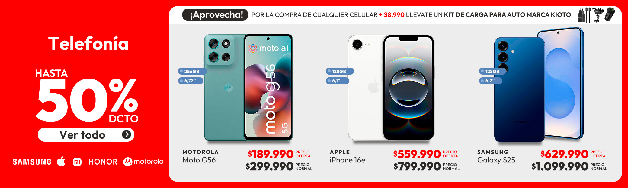 Telefonia Hasta 50% dcto