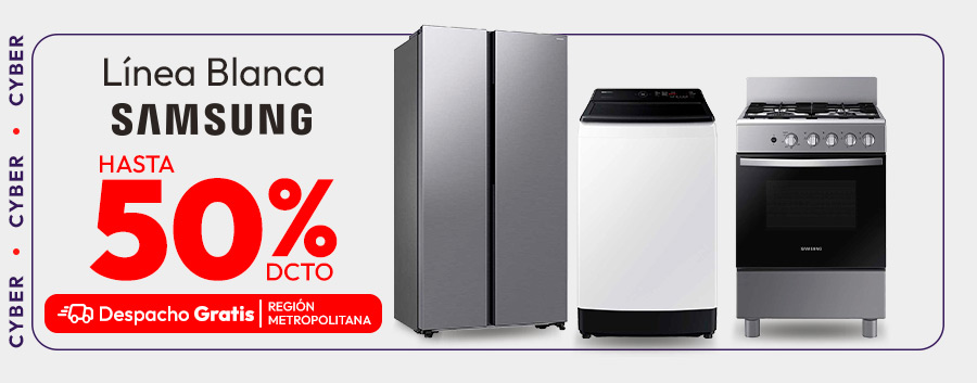Hasta 50% Samsung Línea Blanca