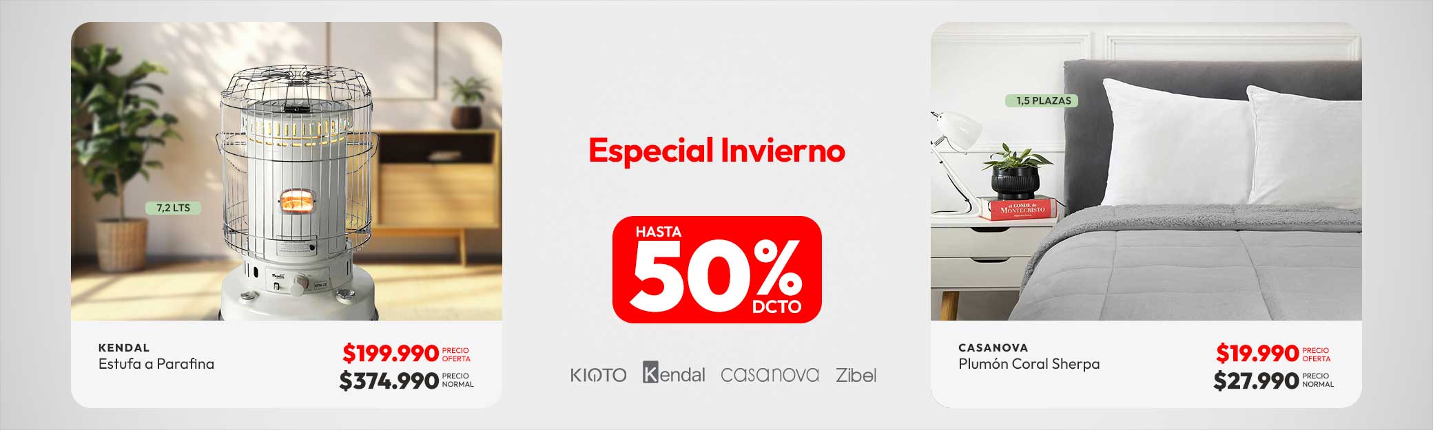 Especial invierno hasta 50% dcto