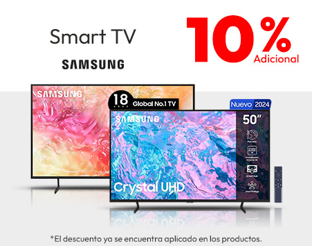 10% adicional TV samsung