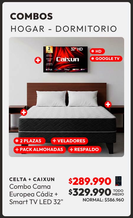 Combo Dormitorio + TV