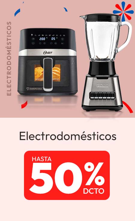 electrodomésticos hasta 50% dcto
