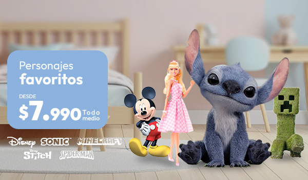 Personajes Favoritos desde 7.990