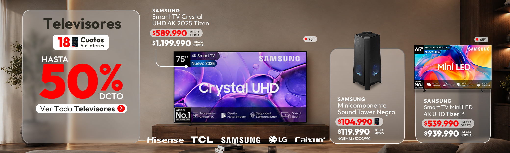 TV HASTA 50% DE DCTO