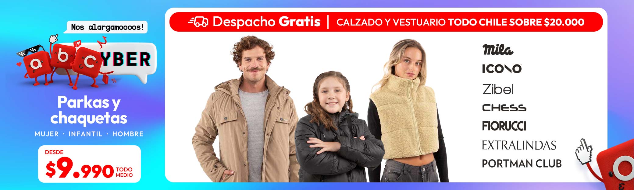 Parkas y Chaquetas desde $9.990