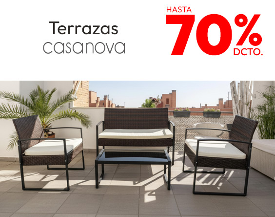 Terrazas hasta 70%
