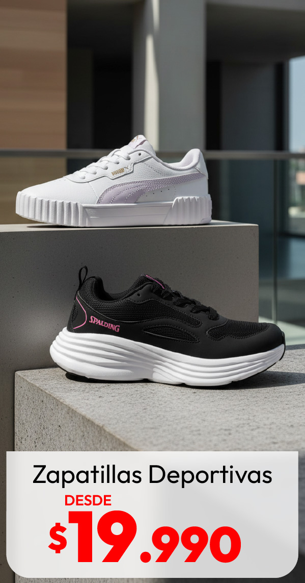 zapatillas deportivas desde $19.990s
