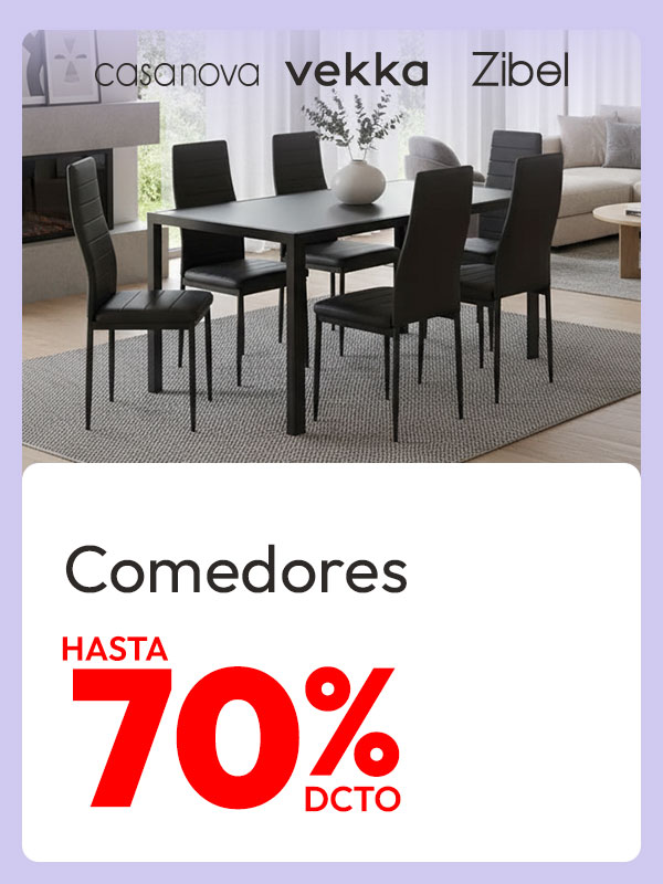Comedores Hasta 70% de dcto