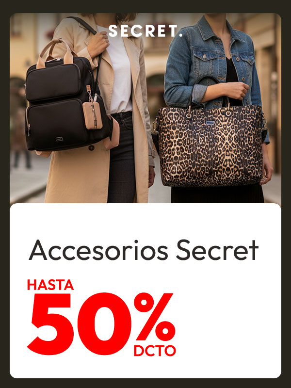Accesorio secret hasta 50% dcto