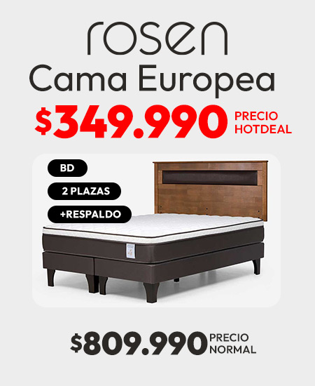 Cama Europea Rosen New Style 4 Plus