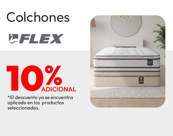 Colchones 10% adicional Flex