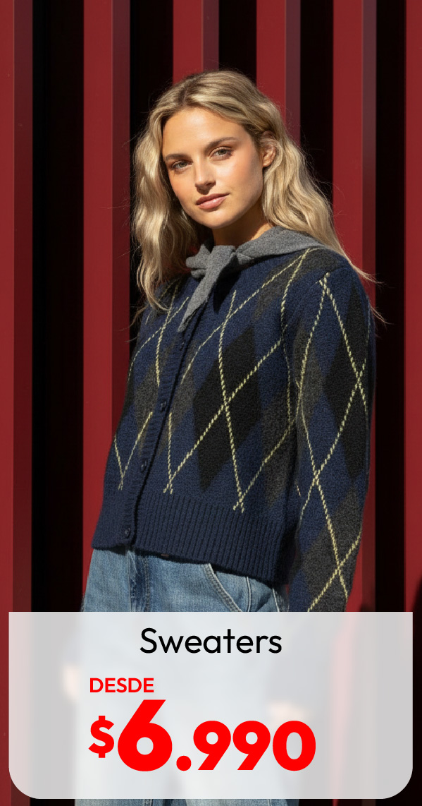 sweaters desde $6990