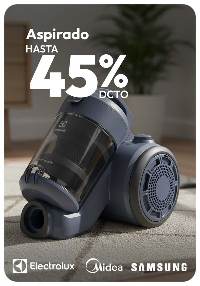Aspirado hasta 45% de dcto