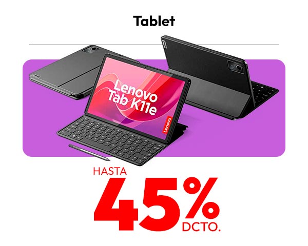 Tablet hasta 45% descuento